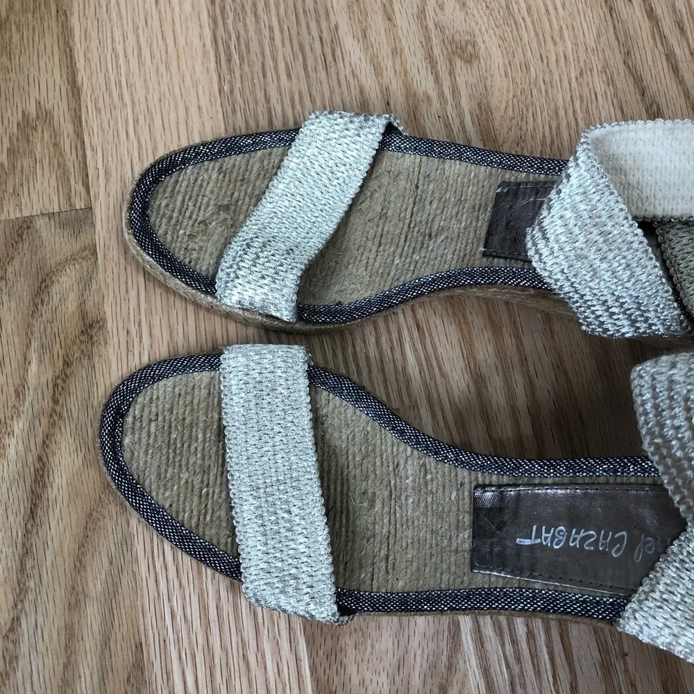 Jean Michel Cazabat Espadrille Wedge Sandals Sz 40